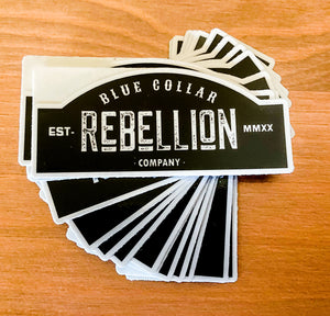 "Blue Collar Rebellion Co" 2x3" Sticker