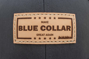 "Make Blue Collar Great Again" Yupoong Flat Bill