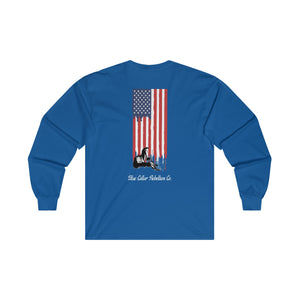 "Welder American Flag" Long Sleeve T-Shirt