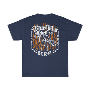 "Blue Collar Rebellion Flames" T-Shirt