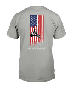 "Welder American Flag" Short Sleeve T-Shirt (4 Colors)